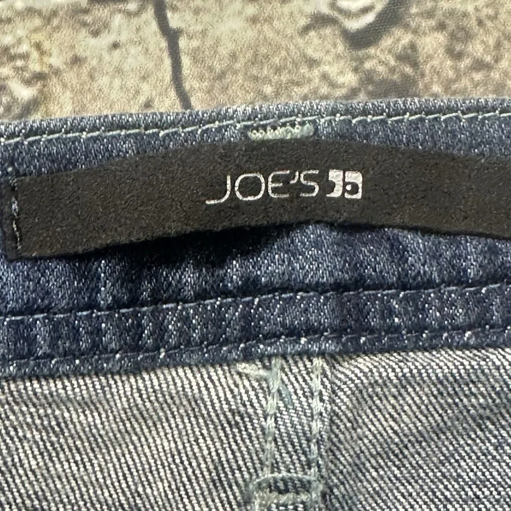 Joe’s Jeans Women’s 26 Blue Socialite Cropped Raw‎ Hem Denim Pants Cowboy